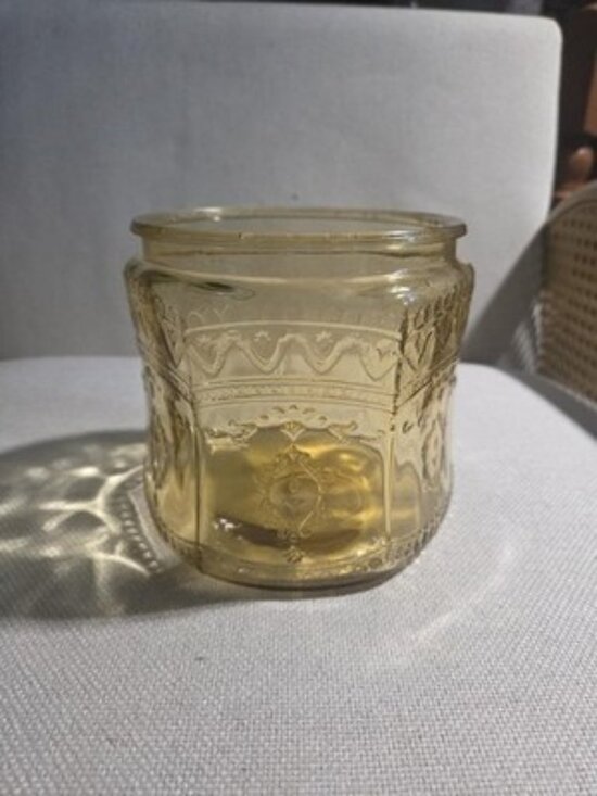 Federal Glass Other - Vintage 1930s Federal Glass Madrid Amber Cookie Jar Base Only Read Description